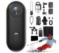 Sakerpuls Magnetic 4K UHD Action Camera, Varnock HD Action Camera, Portable 1080P/4k Wearable Body Adventure Action Cam with Audio Video, for Vlogging, Cycling, Diving (1080P-Black, 64G)