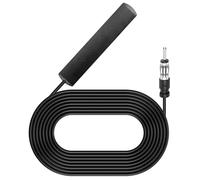 Sakerr Car Aerial, 3M Car Radio Aerial Car Antenna FM Windscreen Antenna Universal Windshield Antenna Car Radio Antenna Din Adapter for Cars Trucks Motorhome Suv Radio Receiver Tuner - Black