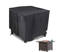 Saking Fire Pit Cover, 38 inch Square Fire Table Covers for Patio Gas Propane Firepit, Waterproof Outdoor Table Cover - 38"L x 38"W x 28"H
