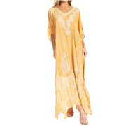 Sakkas 1902 - Tacy Women's Casual Boho Summer Maxi Dress Caftan Kaftan Cover-up LougeWear - 10-Cooper - OS