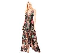 Sakkas 2021 - Lizi 2 Women's Maxi High-Low Halter Handkerchief Dress Beach Party Vacation - 493 - OS