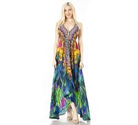 Sakkas 2021 - Lizi 2 Women's Maxi High-Low Halter Handkerchief Dress Beach Party Vacation - 502 - OS