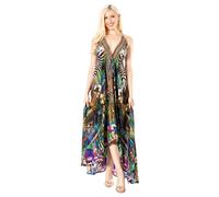 Sakkas 2021 - Lizi 2 Women's Maxi High-Low Halter Handkerchief Dress Beach Party Vacation - 510 - OS