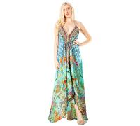 Sakkas 2021 - Lizi 2 Women's Maxi High-Low Halter Handkerchief Dress Beach Party Vacation - 515 - OS