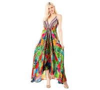 Sakkas 2021 - Lizi 2 Women's Maxi High-Low Halter Handkerchief Dress Beach Party Vacation - 543 - OS