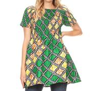 Sakkas 2160 - IFE Wax African Ankara Colorful Cocktail Short Dress Off-Shoulder w/Pockets - 22-Multi - OS