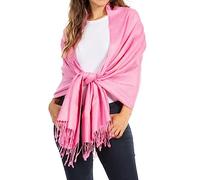 Sakkas 70" x 28" Paisley Self-Design Shawl/Wrap/Stole - Baby Pink