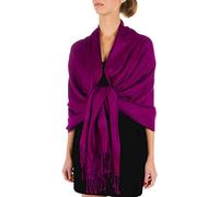 Sakkas 70" x 28" Paisley Self-Design Shawl/Wrap/Stole - Burgandy