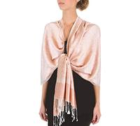 Sakkas 70inch x 28inch Paisley Self-Design Shawl/Wrap / Stole - Guava(Size: One Size)