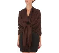 Sakkas 78" X 28" Rayon from Bamboo Soft Solid Pashmina Feel Shawl/Wrap/Stole - Chocolate Brown