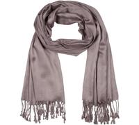 Sakkas 78" X 28" Rayon from Bamboo Soft Solid Pashmina Feel Shawl/Wrap/Stole - Gray