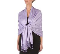 Sakkas 78" X 28" Rayon from Bamboo Soft Solid Pashmina Feel Shawl/Wrap/Stole - Lavender