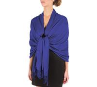 Sakkas 78" X 28" Rayon from Bamboo Soft Solid Pashmina Feel Shawl/Wrap/Stole - Royal Blue