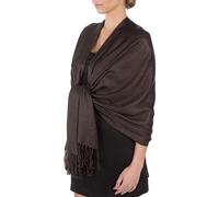 Sakkas Large Soft Silky Pashmina Shawl Wrap Scarf in Solid Colors - CoffeeBean
