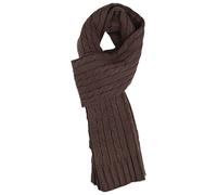 Sakkas SC1961 Ellington Unisex Knit Scarf - Cable Knit Chocolate