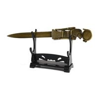 Sakkou Fancy Letter Openers For Men With Stand Cool Decorative Metal Antique Bronze Color Sword Opener Envelope Opener Tool（Sun God,1pc/pack）