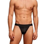 Saklifuo Men's Jockstrap Sexy Underwear Cotton Jock Strap Male Athletic Supporter Breathable Underwear for Men Black