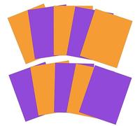 Sakolla Halloween Gel Filter 10 Pcs Halloween Orange Purple Color Correction Gel Light Filter, Transparent Color Overlays Film Plastic Sheets for Lighting, Led Light Outdoor Landscape 8.5 x 11 Inch