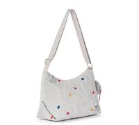 Sakroots Banyan Hobo - Shoulder bag with Zipper Closure, Back Zipper Pocket, detachable key dangle. Lightweight Travel, Work, or Everyday Hobo for Women - Multi Flower Quilt