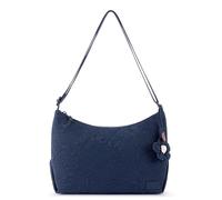 Sakroots Banyan Hobo - Shoulder bag with Zipper Closure & Detachable key dangle. Lightweight Everyday Travel Hobo for Women, Navy Flower Quilt