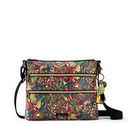 Sakroots Women's Artist Circle Crossbody Bag in Coated Canvas Cross Body Handbag, Rainbow Spirit Desert, One Size