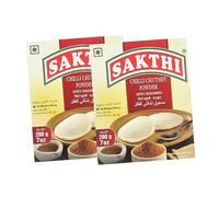 Sakthi chilli chutney powder | Spicy Seasoning | Idli Milakai Podi | Delicious & Spicy Chutney Powder | Indian origin | 200g (Pack of 2)
