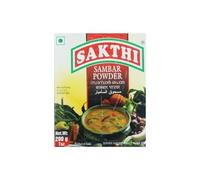 Sakthi Sambar powder, Authentic South Indian Flavor, Spice mix to prepare sambar soup, No added preservatives or artificial flavors, Rich taste and aroma, Indian Origin-200g