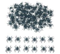 SaktopDeco 120 PCS Mini Plastic Spiders Small Realistic Fake Spiders for Halloween Prank Props Decorations