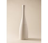 Saku Minimalist Nordic Style Toilet Brush Made of Plastic and Resin. Floor-Standing Loo Brush Holder for Bathroom in Matte Gray Color Cosmic White One Size