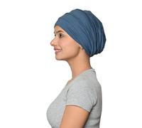 SAKUCHI Chemo Silky Soft Slouchy Snood Bamboo Cap Beanie for Women Cancer Hair Loss Turban Hat Chemo Headwear Women, Ss200metallic Grey, One Size