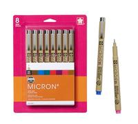 Sakura 30066 8-Piece Pigma Micron Assorted Colors Ink Pen Set