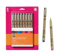 Sakura 30068 8-Piece Pigma Micron Assorted Colors 01 Ink Pen Set