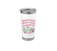 Sakura A Saurus Cute Dinosaur Panda Spring Stainless Steel Insulated Tumbler