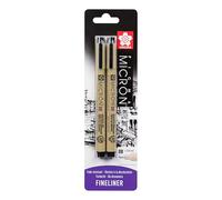Sakura Black 8 Pigma Micron - Pack of 2
