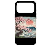 Sakura Blossom Fuji Wave Sunset Japanese Art Case for iPhone 17 Pro Max