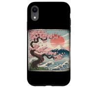 Sakura Blossom Fuji Wave Sunset Japanese Art Case for iPhone XR