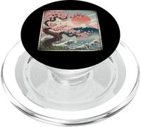 Sakura Blossom Fuji Wave Sunset Japanese Art PopSockets PopGrip for MagSafe