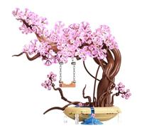 Sakura Bonsai Tree Building Blocks Set, Creative DIY Home Décor Mini Particle Botanical, Cherry Blossom Botanical Collection Set for Adults Teens(780PCS)