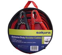 Sakura Extreme Duty Booster Cables Jump Start Leads SS3627-700 Amp 4 m Colour Coded Clamp - For Cars Vehicles Up To 4.5L/4,500CC - Flat Battery