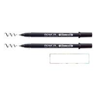 Sakura Brush Pen. Black Felt Tip Brush Tip PIGMA FB 2 pcs + 1 Card