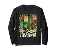 Sakura Calling Must Go Japan Koi Pagoda Long Sleeve T-Shirt