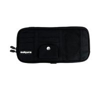 Sakura Car Essentials Car Sun Visor Organiser, Black