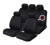 Sakura Car Seat and Headrest Covers Carnaby Black SS5397 - Full Set Universal Size Elasticated Hems Side Airbag Compatible Washable Easy Fit