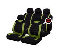 Sakura Car Seat and Headrest Covers Carnaby Green SS5294 - Full Set Universal Size Elasticated Hems Side Airbag Compatible Washable Easy Fit