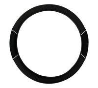 Sakura ‘Carnaby’ Steering Wheel Cover Vented Black Mesh Design Universal Easy Fit for Most Cars Vehicles Improve Grip Soft Comfortable Faux Leather Look