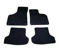 Sakura Carpet with Rubber Heelpad Mat Set for Audi A3 03-12- Black