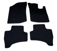 Sakura Carpet with Rubber Heelpad Mat Set for Citroen C1 05- ON - Black