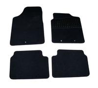 Sakura Carpet with Rubber Heelpad Mat Set for Hyundai I-10 2009-ON - Black