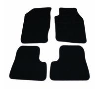 Sakura Carpet with Rubber Heelpad Mat Set for Peugeot 206 - Black