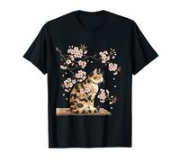 Sakura Cherry Blossom Calico Cat T-Shirt